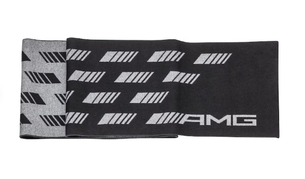 DZIANINOWY SZALIK AMG, UNISEX SCHWARZ, BAUMWOLLE (