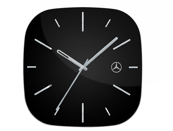 CZARNY ZEGAR ŚCIENNY