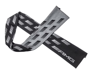 DZIANINOWY SZALIK AMG, UNISEX SCHWARZ, BAUMWOLLE (