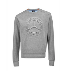 SZARA BLUZA Z KLASYCZNYM LOGO MB