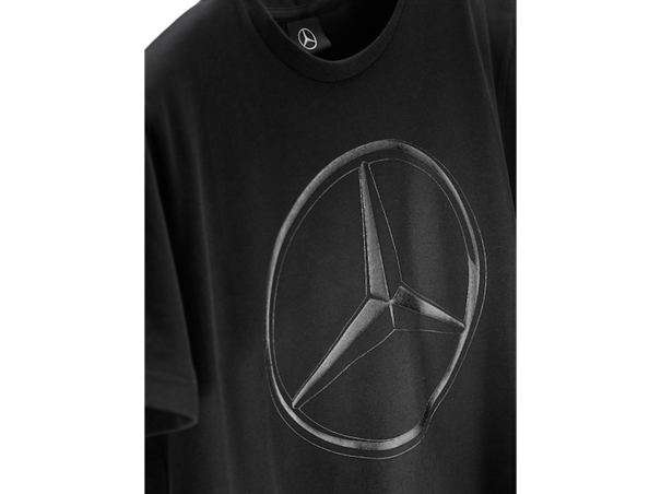 CZARNY T-SHIRT MĘSKI Z GWIAZDĄ S