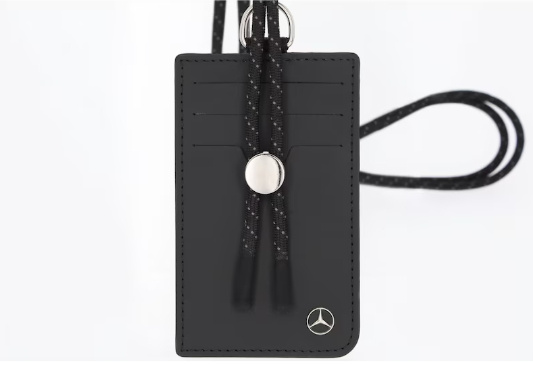 ETUI NA KARTY ZE SZNURKIEM, SKÓRA SAMOCHODOWA