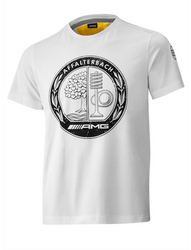 BIAŁY T-SHIRT Z NADRUKIEM AMG