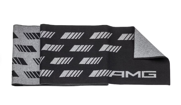 DZIANINOWY SZALIK AMG, UNISEX SCHWARZ, BAUMWOLLE (