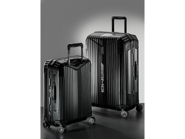 CZARNA WALIZKA NA KÓŁKACH AMG KABINOWA 37L