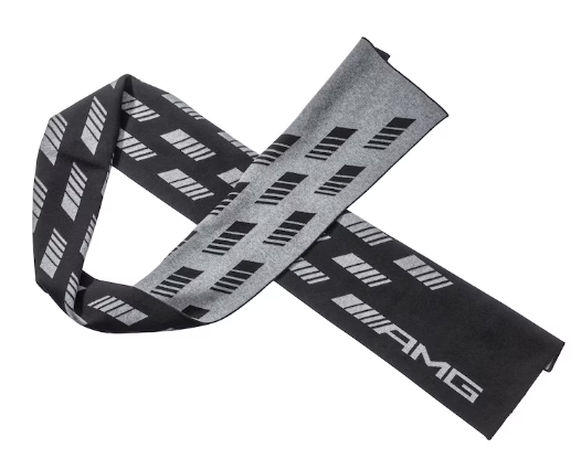 DZIANINOWY SZALIK AMG, UNISEX SCHWARZ, BAUMWOLLE (