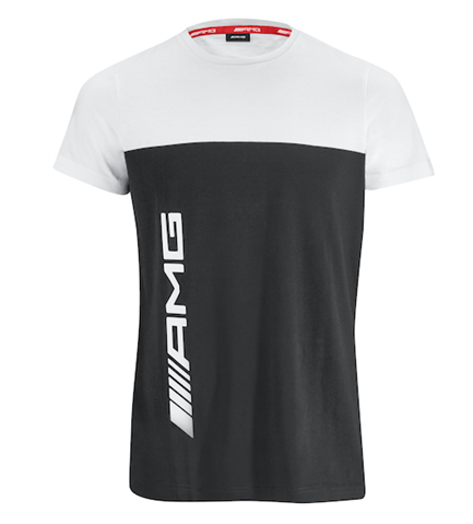 CZARNO BIAŁY T-SHIRT AMG 